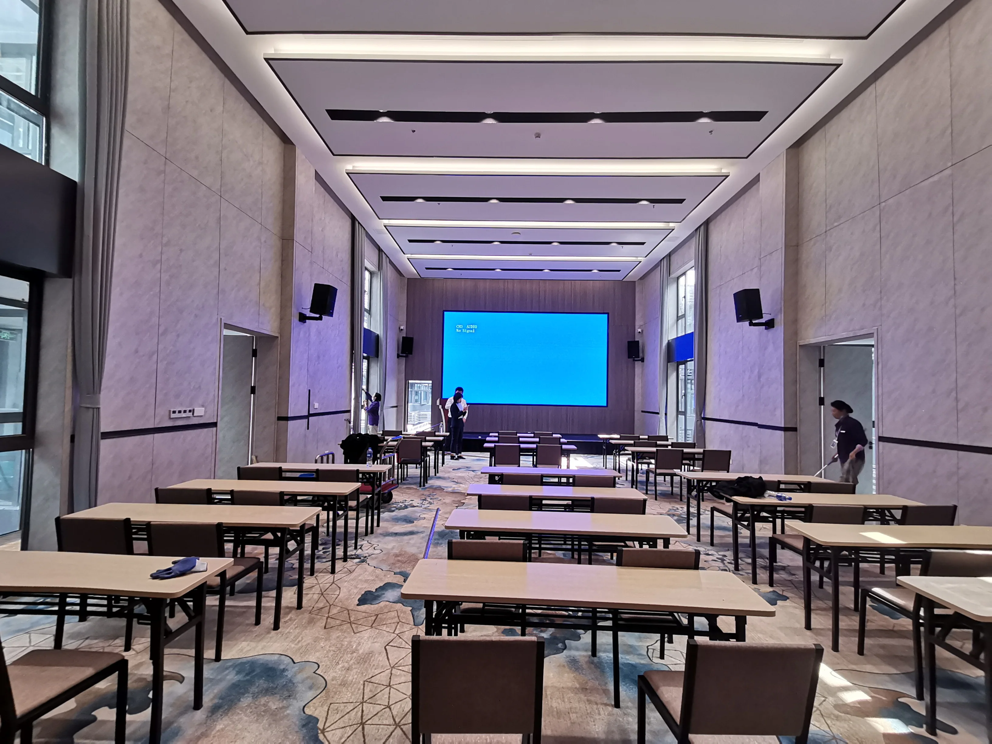 海马地毯酒店工程实景铺装效果