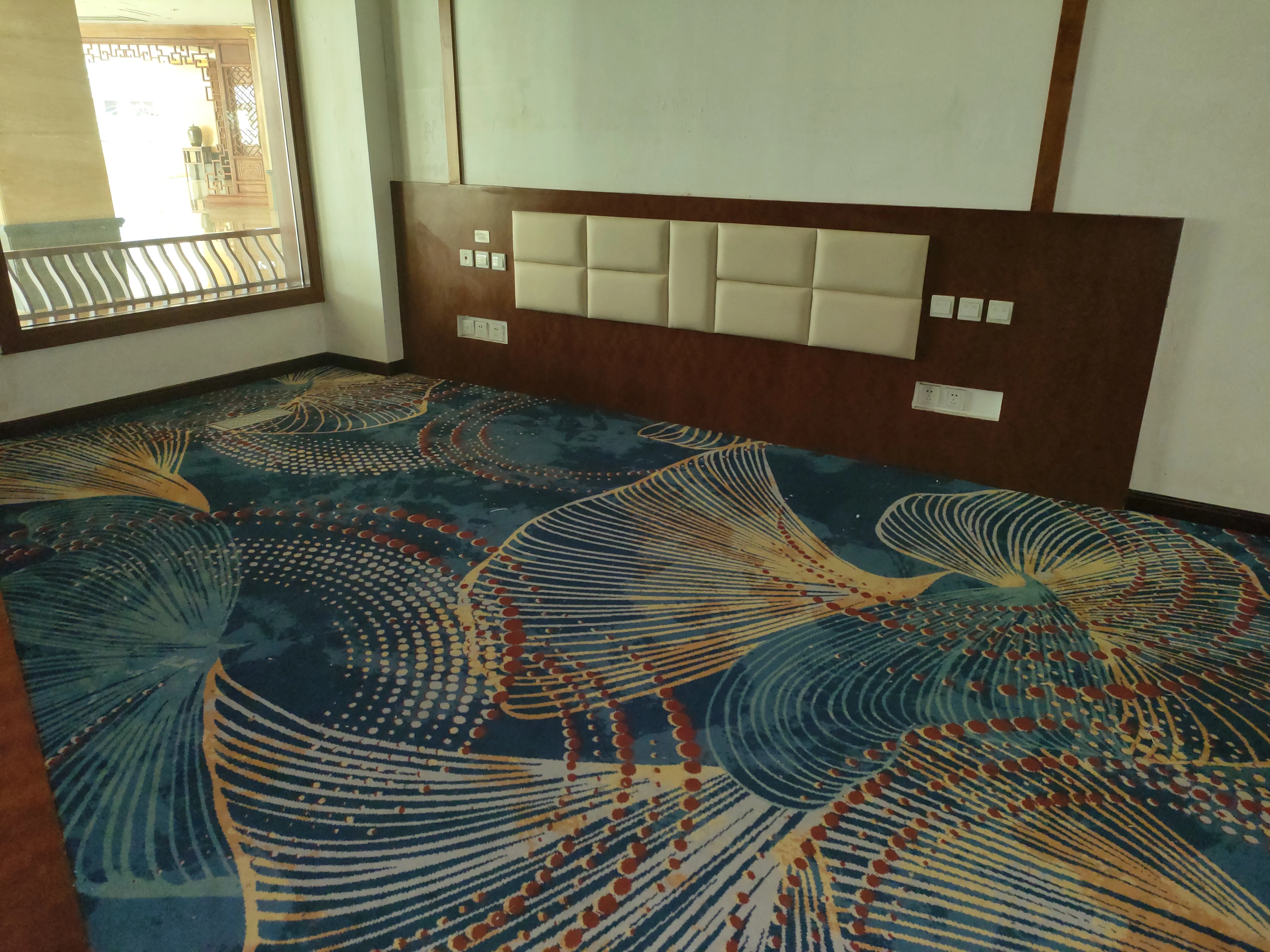 海马地毯酒店走廊工程实景铺装