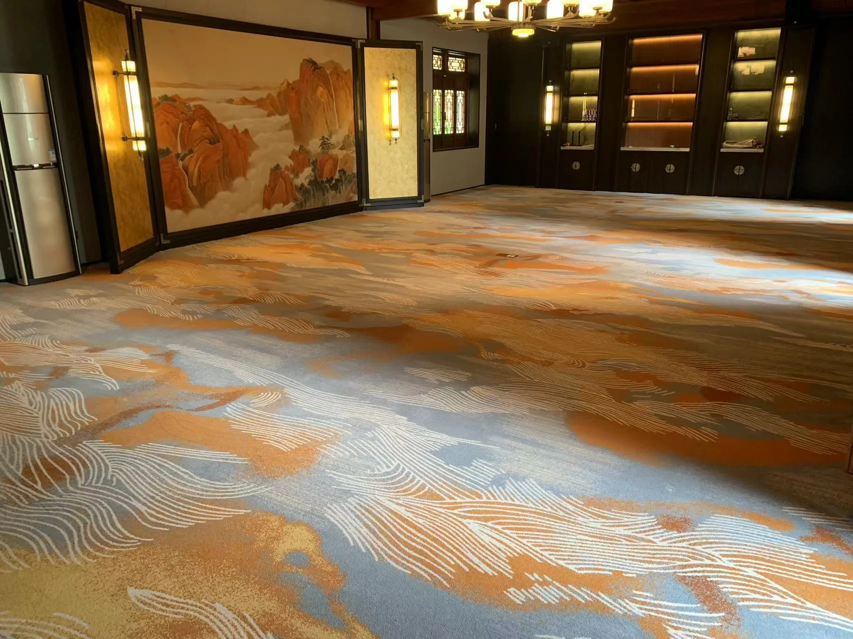 海马地毯酒店走廊工程实景铺装