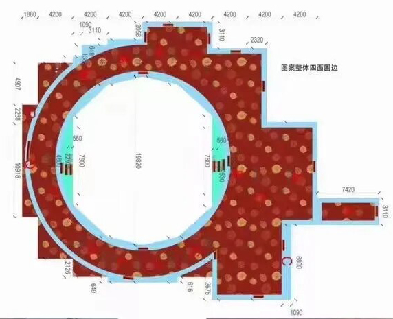 弧形大厅CAD图